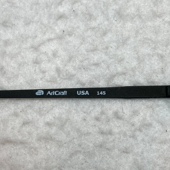 Artcraft USA Eyeglasses Frame Aviator 55-18-145 Jet Black Matte - Picture 10 of 14